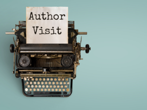 Picture of Typewrite with Words Author Visit On Page